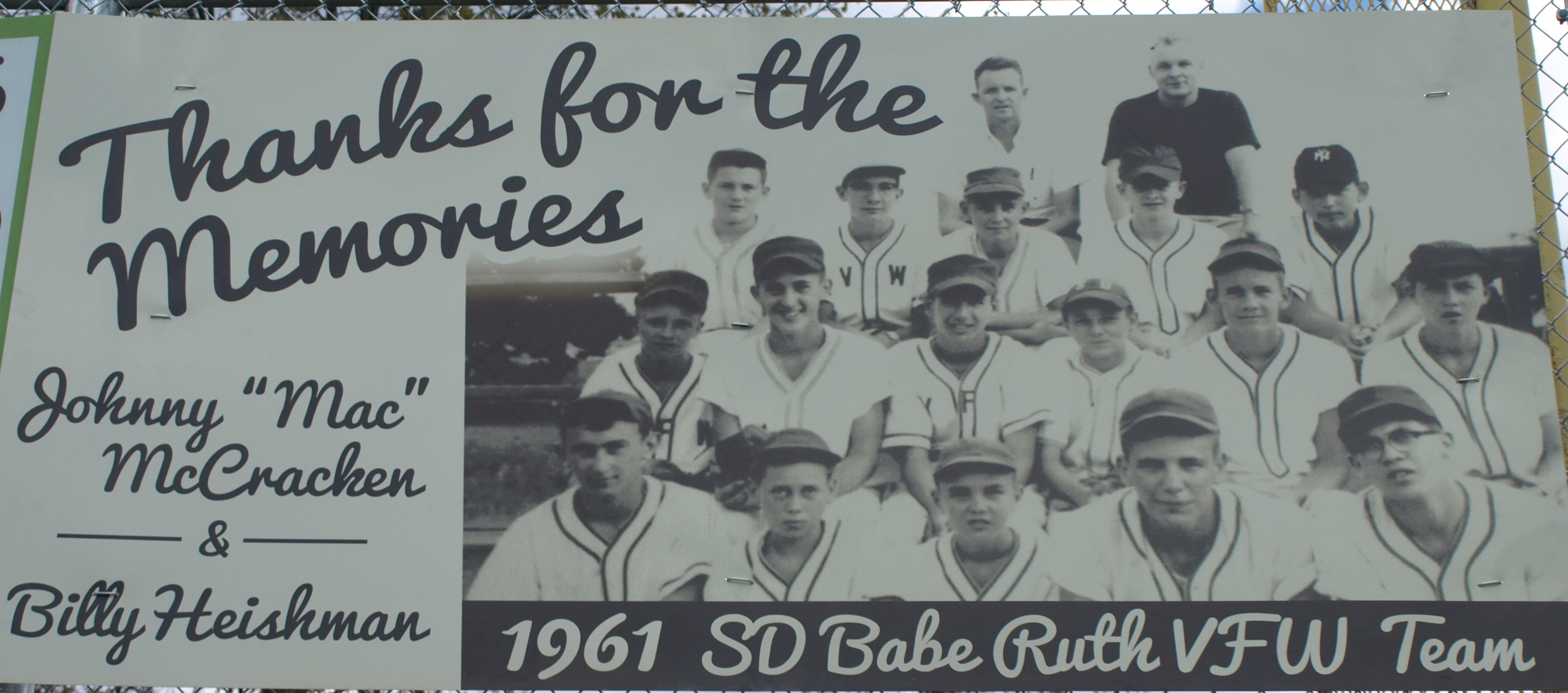 1961 VFW Baseball Team